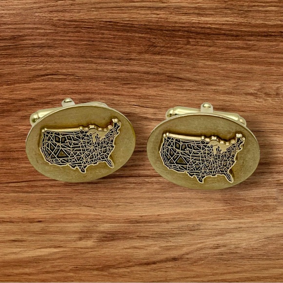 Rare Vintage 12KT Gold Filled United States Cufflinks Collectible Nice Gift - Picture 2 of 14